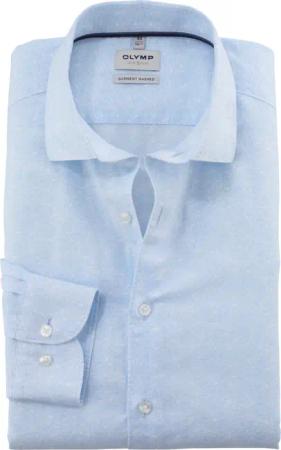 OLYMP Level Five garment washed, body fit, Blau, Kent, 41