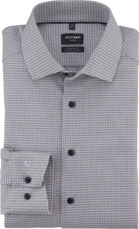 OLYMP Luxor 24/Seven, atmungsaktives Stretch Hemd, modern fit, Braun, Kent, 39