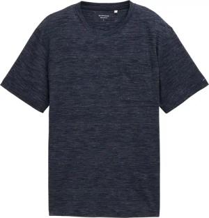TOM TAILOR Herren T-Shirt mit Brusttasche, blau, Meliert, Gr. XXL