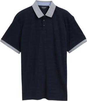 TOM TAILOR Herren Poloshirt aus Baumwolle, blau, Uni, Gr. XXXL
