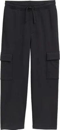 TOM TAILOR Jungen Cargo Jogginghose, schwarz, Uni, Gr. 134