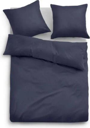 TOM TAILOR Jugendbettwäsche TOM TAILOR Bettwäsche Blau Dunkelblau Baumwolle 135 x 200 80 x 80, 100 % Baumwolle