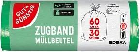 GUT&GÜNSTIG Müllbeutel 60,0 l grün, 30 St.