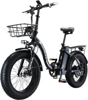 DOTMALL E-Bike Cityrad KETELES Klapprad 20"×4.0 Elektrofahrrad,48V 18Ah AKKU,7 Gang