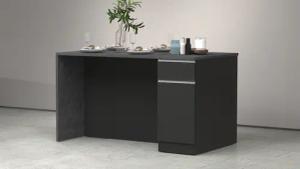 KOCHSTATION Kücheninsel "Sole,Kochinsel,Küchenarbeitsblock,Inselküche,Arbeitsinsel", Breite 160 cm mit 2 Türen,2 Schubkästen, Aluminiumgriff