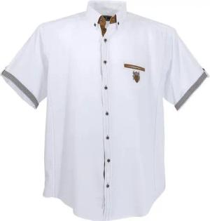 Lavecchia Kurzarmhemd Lavecchia Herren Kurzarmhemd 1128 (Snow White, 6XL) modisches & zeitloses Herrenhemd