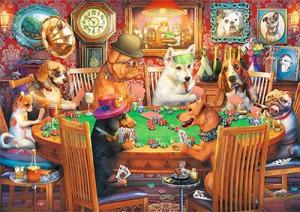 Trefl GmbH Puzzle Hunde beim Pokerabend, Puzzleteile