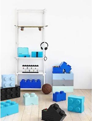 Room Copenhagen Aufbewahrungsbox LEGO Storage Brick 2 Blau (1x Aufbewahrungsstein, 1 St., 2 Noppen, 18 x 25 x 12,5 cm), Baustein stapelbar