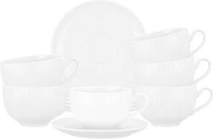 Seltmann Weiden Cappuccinotasse Amina Milchkaffeetassen mit Untertassen 350 ml, Porzellan