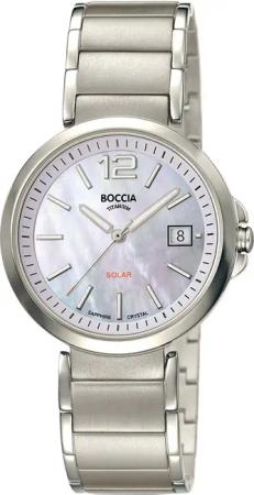 Boccia 3332-01 Damenuhr Solar Titanium 35mm 5ATM