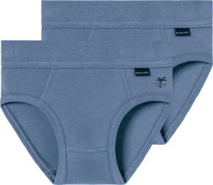 Sportslips 2er-Pack jeansblau - Fine Rib 128