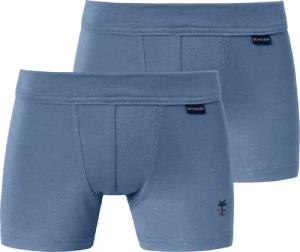 Shorts 2er-Pack jeansblau - Fine Rib 116