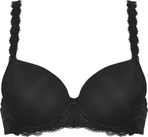 Bügel-BH mit Schalen und Spitzendetails - schwarz - Gr. 75 B von Goldner Fashion