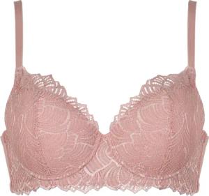 Bügel-BH mit gepolsterten Schalen und Spitze - altrosé - Gr. 90 C von Goldner Fashion