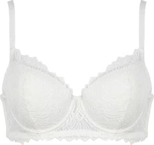 Bügel-BH mit gepolsterten Schalen und Spitze - champagner - Gr. 95 E von Goldner Fashion