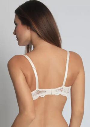Spitzen-BH mit Bügel - champagner - Gr. 85 C von Goldner Fashion