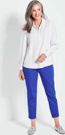 Bluse - weiß - Gr. 20 von Goldner Fashion