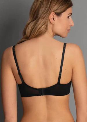 Bügel-BH mit Spitze - schwarz - Gr. 105 D von Goldner Fashion