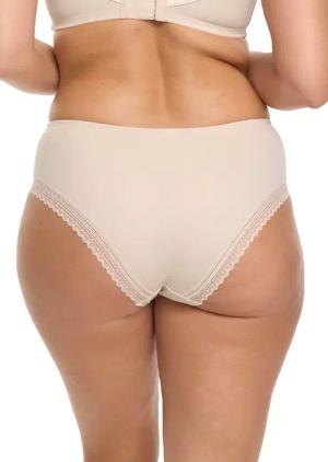 Taillenslip mit Spitzeneinsatz - haut - Gr. 50 von Goldner Fashion