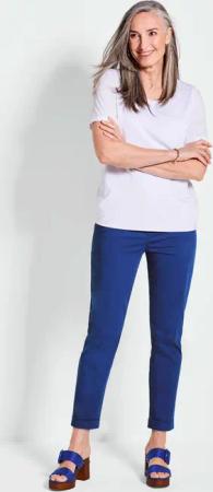 Chinohose LOUISA - royalblau - Gr. 195 von Goldner Fashion