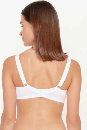 Bügelloser BH mit Spitze - weiß - Gr. 95 B von Goldner Fashion