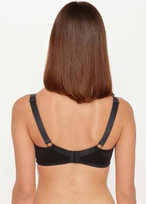 Bügelloser BH mit Spitze - schwarz - Gr. 80 B von Goldner Fashion