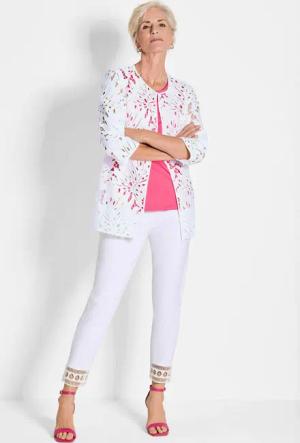 Spitzenjäckchen - weiß - Gr. 25 von Goldner Fashion