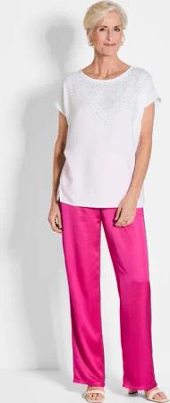 Satinhose VERA - pink - Gr. 48 von Goldner Fashion