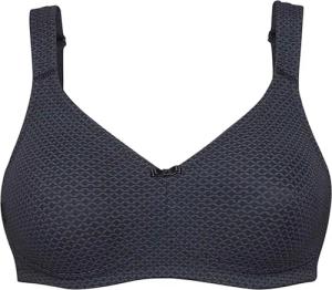 Soft-BH ohne Bügel - schwarz / gemustert - Gr. 95 B von Goldner Fashion