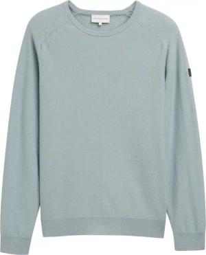 TOM TAILOR Herren Strickpullover aus Baumwolle, blau, Gestreift, Gr. S