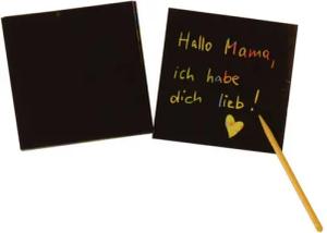 Out of the Blue Malblock Colourful Kratzpapier mit 24 Blatt und Kratzstab
