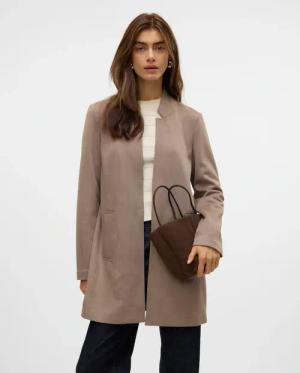 Vero Moda Langjacke "VMJOSEFREJA FAUXSUEDE JACKET BOO", ohne Kapuze