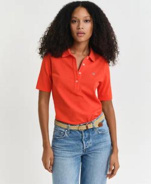 Gant Poloshirt "SLIM SHIELD KA PIQUE POLO", mit grafischer Logostickerei auf der Brust