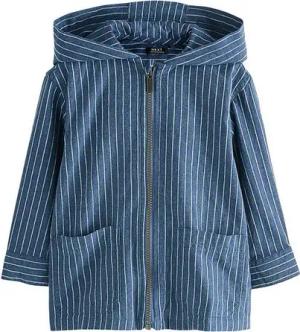 Next Outdoorhemd Gestreifte Oversize-Kapuzenjacke (1-tlg)