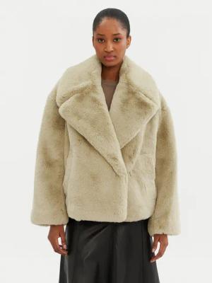 Boss Pelzmantel Curmeta 50524986 Beige Oversize