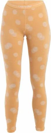 Icebreaker Women Merino 260 Vertex Leggings Falling Flakes Damen (Orange M Größe)
