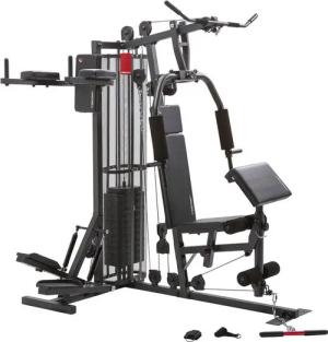 Christopeit Sport® Kraftstation Kraftstation SP 5000, 12 Gewichtsblöcke (Butterflystange, Latzug, Ruderfunktion und mehr), multifunktionale Fitnessstation, max. Trainingsgewicht 70 kg