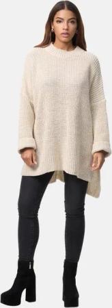 Elara Strickpullover Elara Damen Strickpullover Runderkragen (1-tlg)