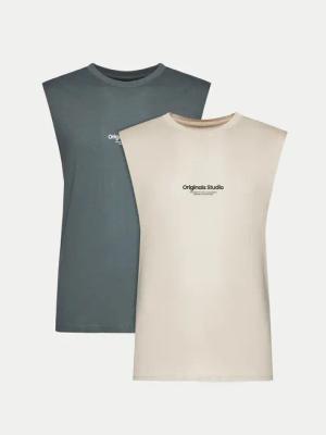 Jack&Jones 2er-Set Tank-Tops Vesterbro 12260785 Bunt Oversize