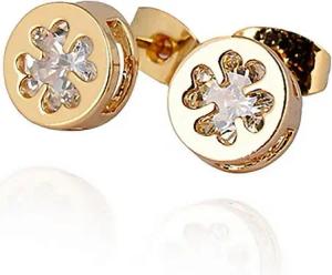 Schmuck-Elfe Paar Ohrstecker Kleeblatt cirlce