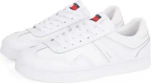 Tommy Jeans THE GREENWICH LEATHER Plateausneaker, Freizeitschuh, Halbschuh, Schnürschuh im Basket-Look
