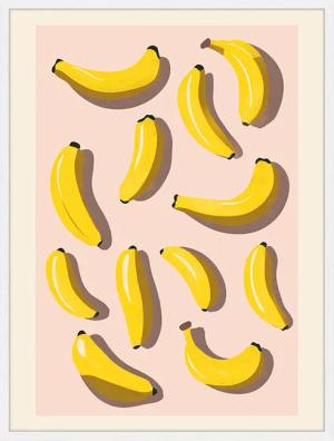 Liv Corday Wandbild BANANEN mit Rahmen