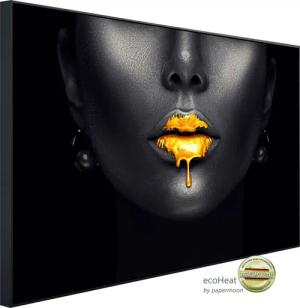Papermoon Infrarotheizung "Abstraktes goldenes Make up", sehr angenehme Strahlungswärme