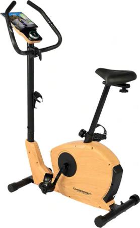 Christopeit Sport Ergometer "ET 3.2", (Elegante Holzoptik, Kinomap kompatibel), Schwungmasse ca. 7 kg, 32 Widerstandsstufen