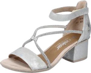 Rieker Sandalette, Sommerschuh, Sandale, Blockabsatz, mit praktischem Klettverschluss