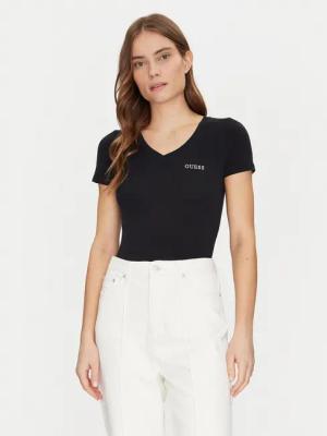 Guess T-Shirt O5RI02 KBBU1 Schwarz Regular Fit