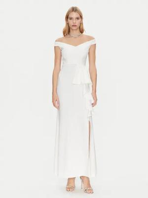 Rinascimento Abendkleid CFC0122859003 Weiß Regular Fit