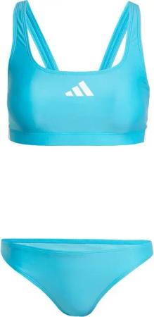 adidas - 3-Streifen V-Back Bikini Damen lucid cyan