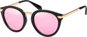 BEZLIT Eyewear Wayfarer Rundglas Damen Sonnenbrille (1-St) mit gelb-rosa, rosa-verspiegelt, schwarz-violett