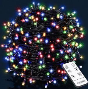 Lichterkette Weihnachten Bunt 14m Fernbedienung